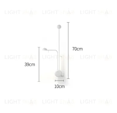 Дизайнерский настенный светильник (Бра) PIN W683