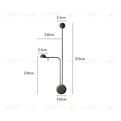 Дизайнерский настенный светильник (Бра) PIN W683