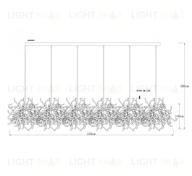 Дизайнерская люстра KANAS L2149