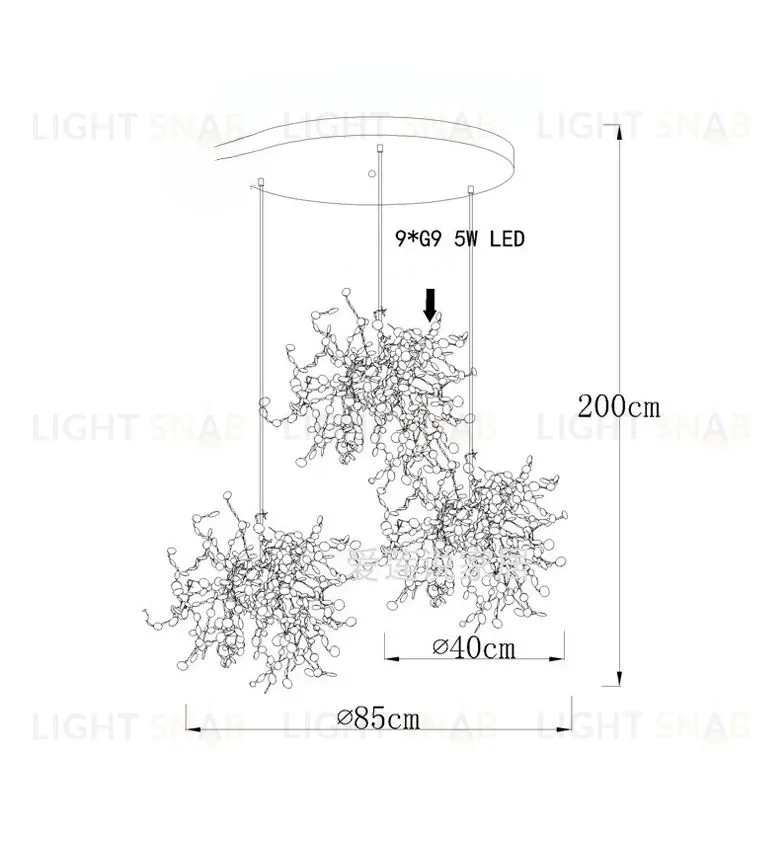 Дизайнерская люстра KANAS L2149