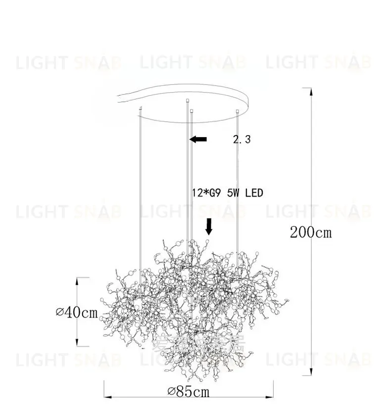 Дизайнерская люстра KANAS L2149