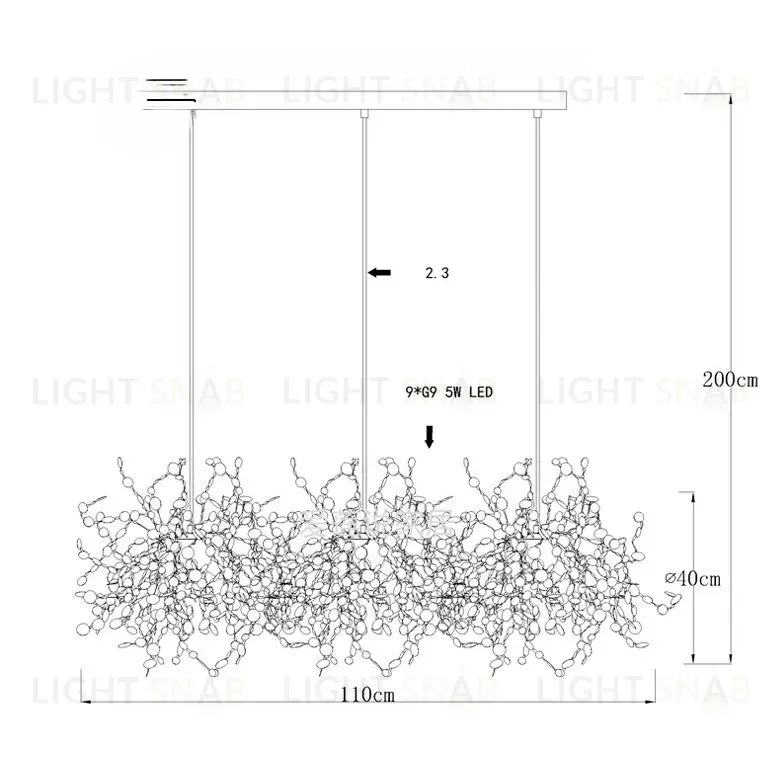 Дизайнерская люстра KANAS L2149
