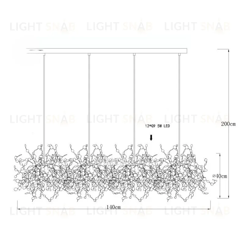 Дизайнерская люстра KANAS L2149