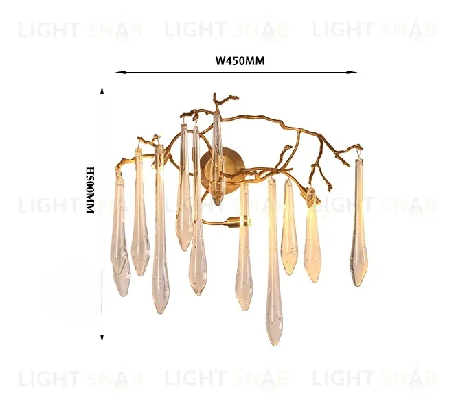Дизайнерский настенный светильник (Бра) CRISTEN W4569