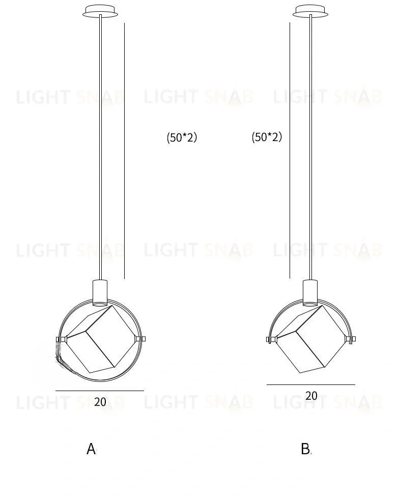Подвесной светильник Bosho PD423