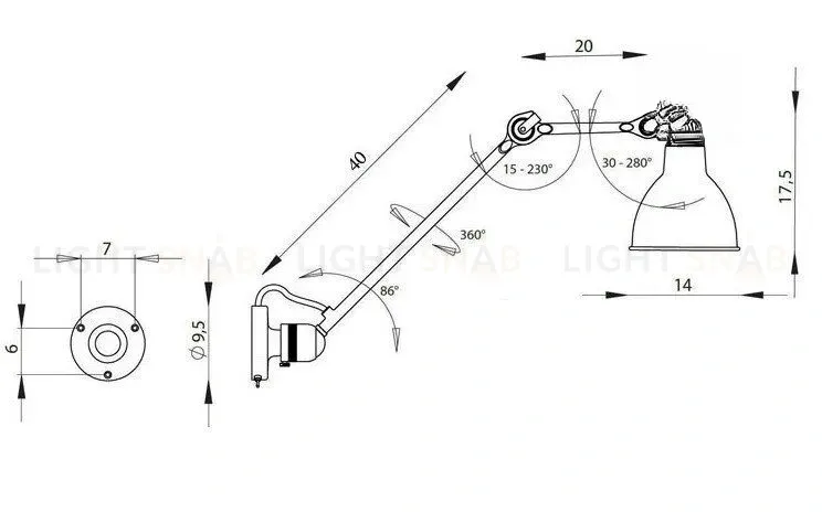 Настенный светильник (Бра) Falcon || BSD-398