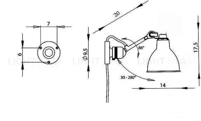 Настенный светильник (Бра) Falcon || BSD-398