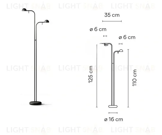Дизайнерский торшер PIN T1487