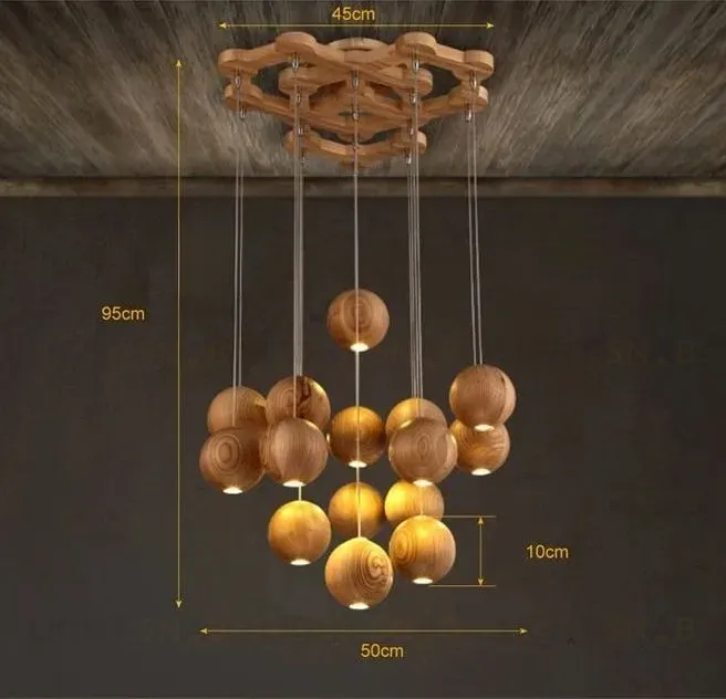 Подвесной светильник Lofter Wooden Sphere PD1376