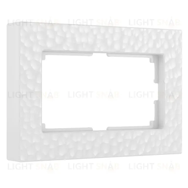 Рамка для двойной розетки Werkel Hammer белый a052533 a052533