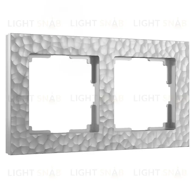 Рамка двойная Werkel Hammer серебряный a052516 a052516