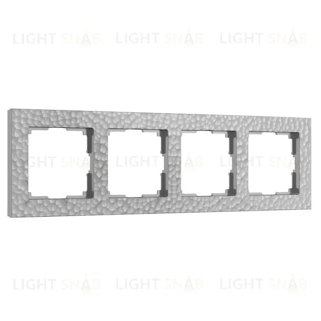 Рамка четверная Werkel Hammer серебряный a052524 a052524