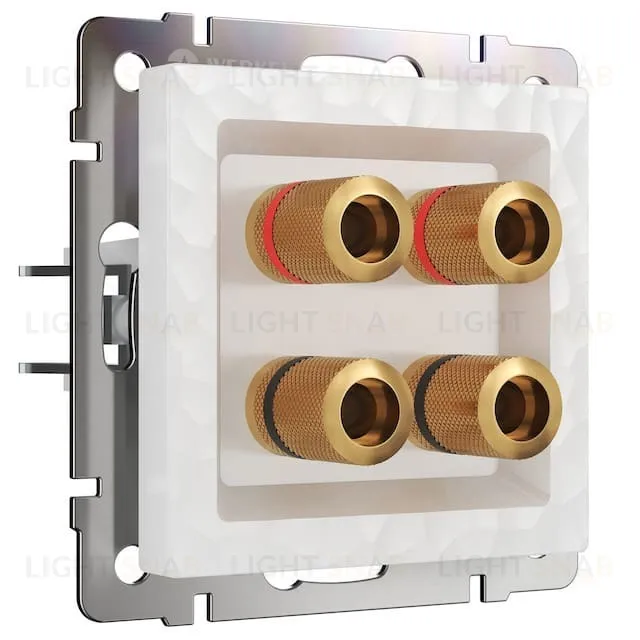 Акустическая розетка Werkel Hammer х4 белый Акустическая розетка х4 Werkel Hammer, белый a052011 a052011