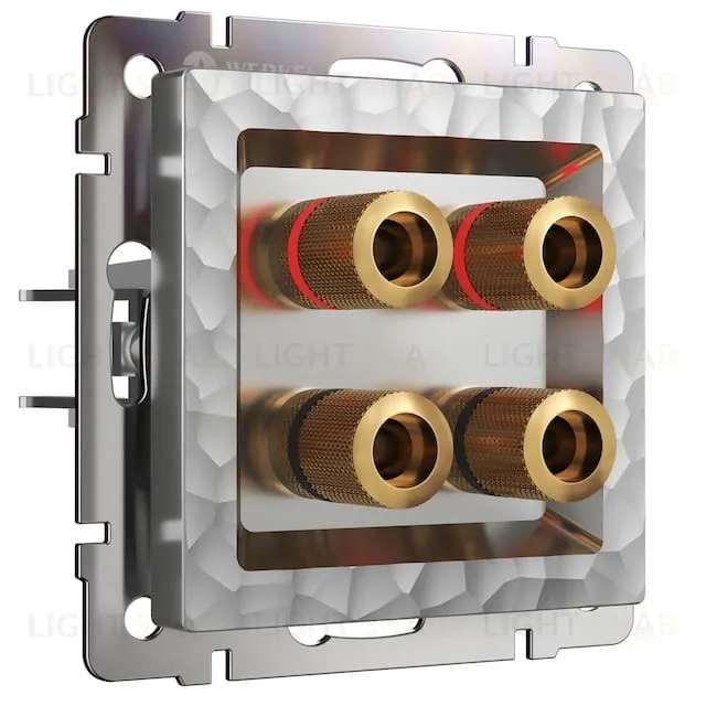 Акустическая розетка Werkel Hammer х4 серебряный a052067 a052067