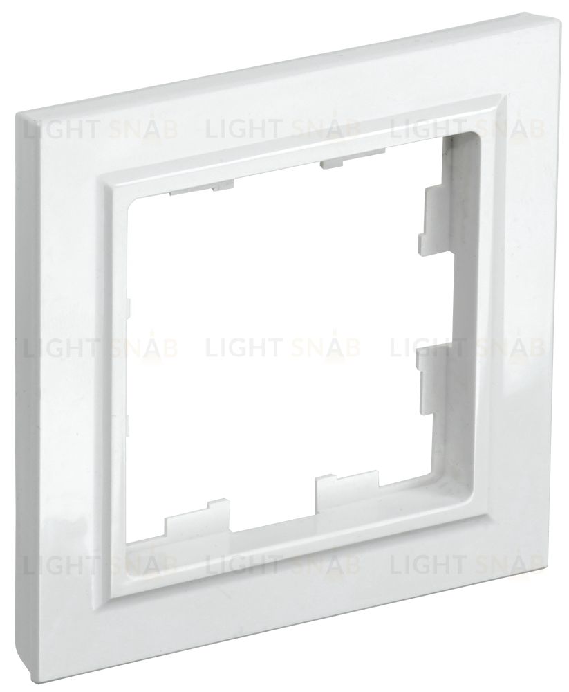 Рамка одинарная IEK Brite белый BR-M12-K01-PRO BR-M12-K01-PRO
