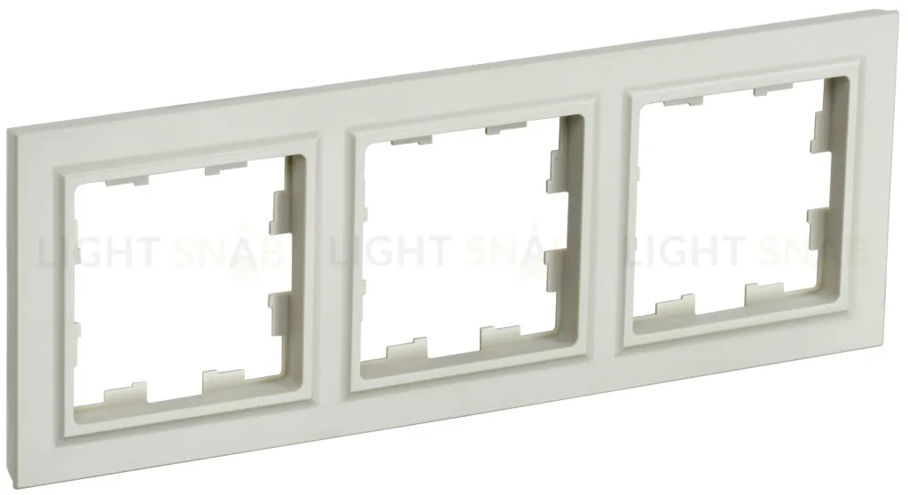 Рамка тройная IEK Brite бежевый BR-M32-K10 BR-M32-K10