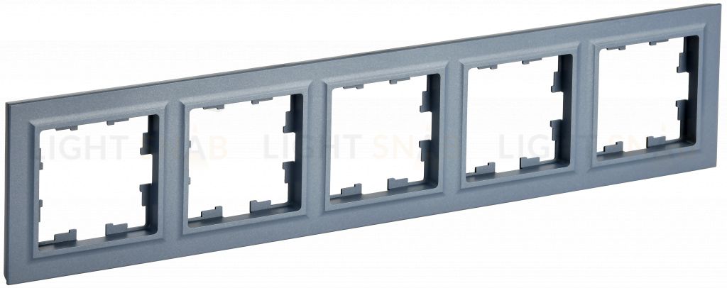 Рамка пятерная IEK Brite маренго BR-M52-K35 BR-M52-K35