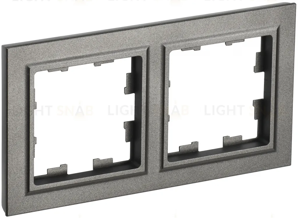 Рамка двойная IEK Brite шампань BR-M22-K37 BR-M22-K37