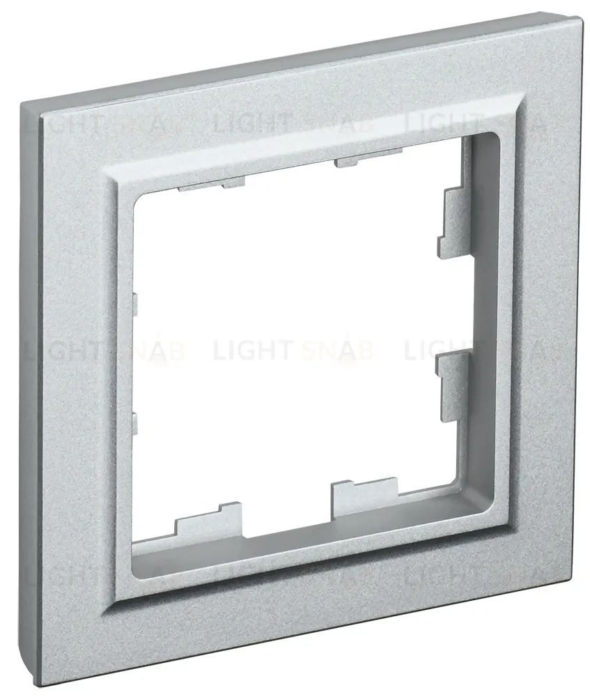 Рамка одинарная IEK Brite алюминий BR-M12-K47 BR-M12-K47