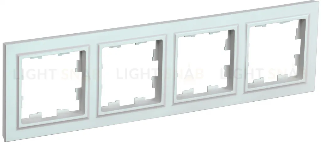 Рамка четверная IEK Brite жемчужный BR-M42-K36 BR-M42-K36