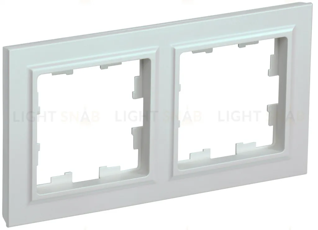 Рамка двойная IEK Brite жемчужный BR-M22-K36 BR-M22-K36