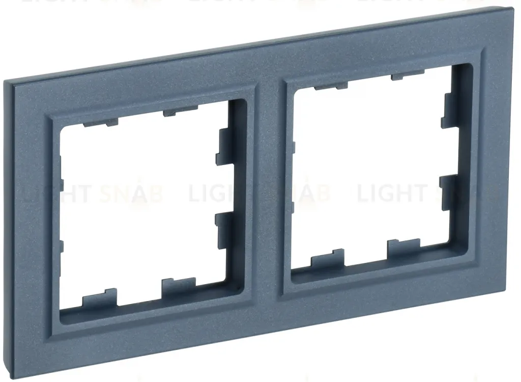 Рамка двойная IEK Brite маренго BR-M22-K35 BR-M22-K35