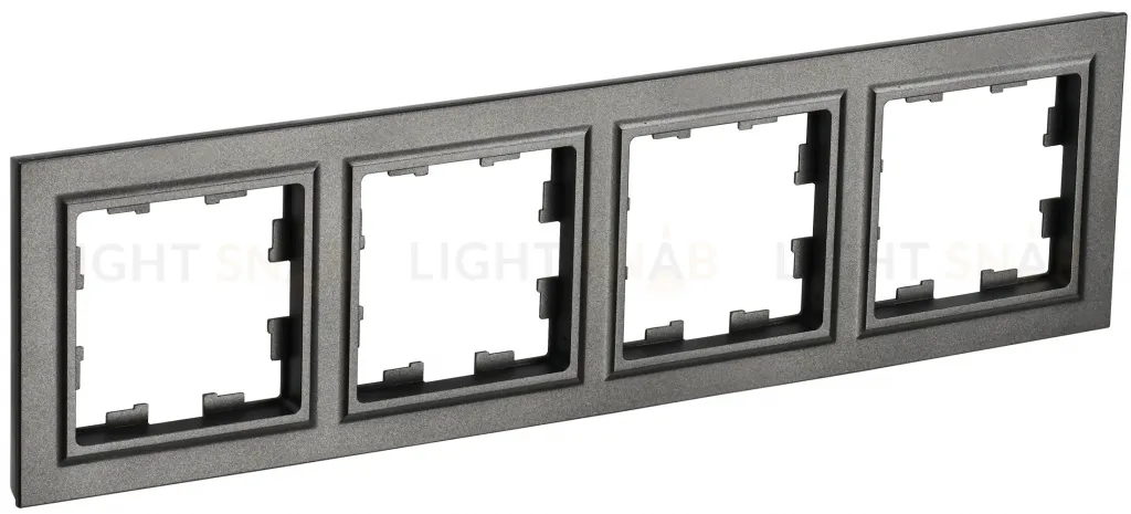 Рамка четверная IEK Brite темная бронза BR-M42-K45 BR-M42-K45