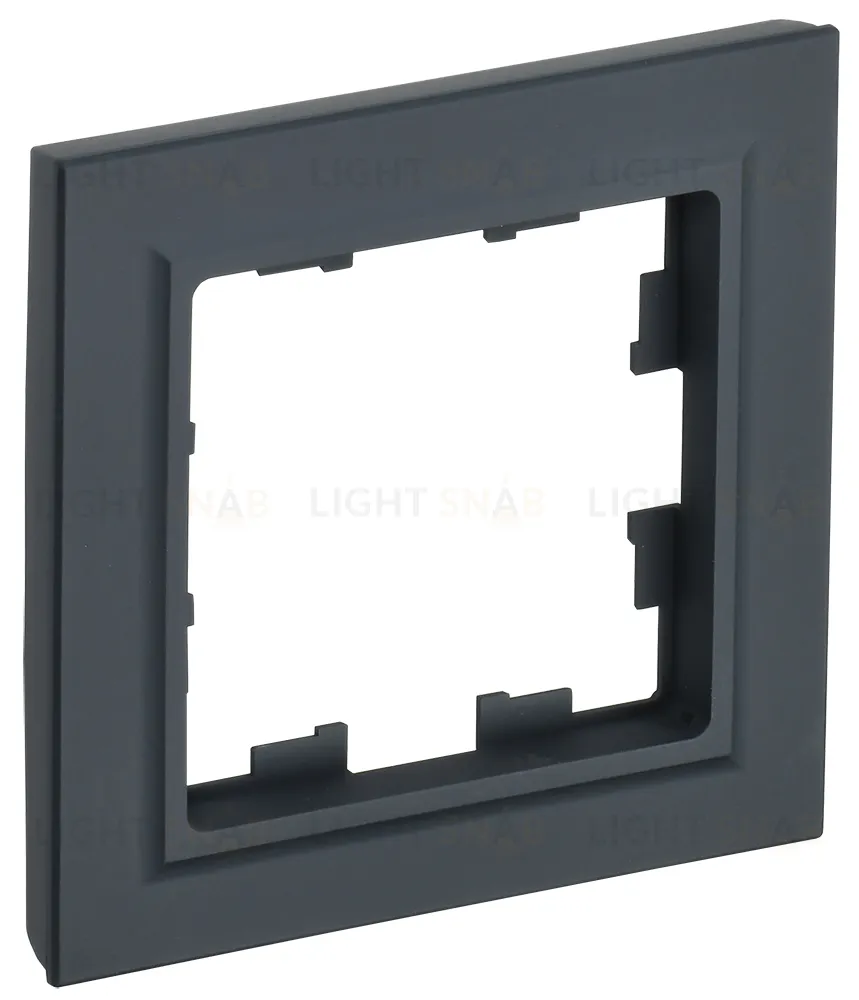 Рамка одинарная IEK Brite графит BR-M12-K53 BR-M12-K53