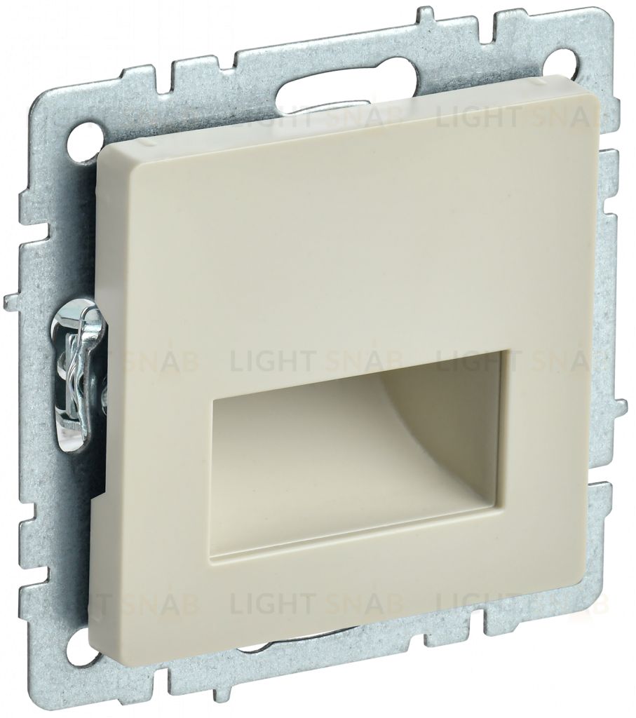 Подсветка белая LED встраиваемая 4000K IEK Brite бежевый BR-FL20-K10 BR-FL20-K10