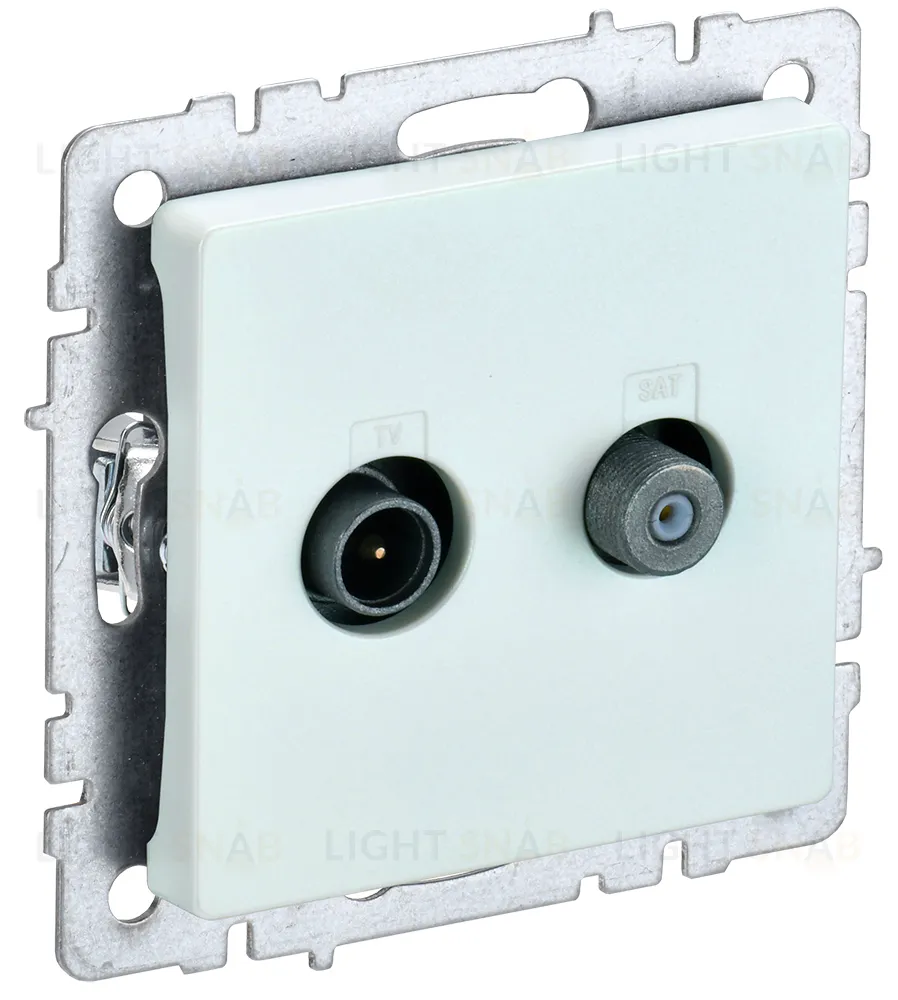 Розетка TV-SAT оконечная IEK Brite, жемчужный BR-AF20-O-K36 BR-AF20-O-K36