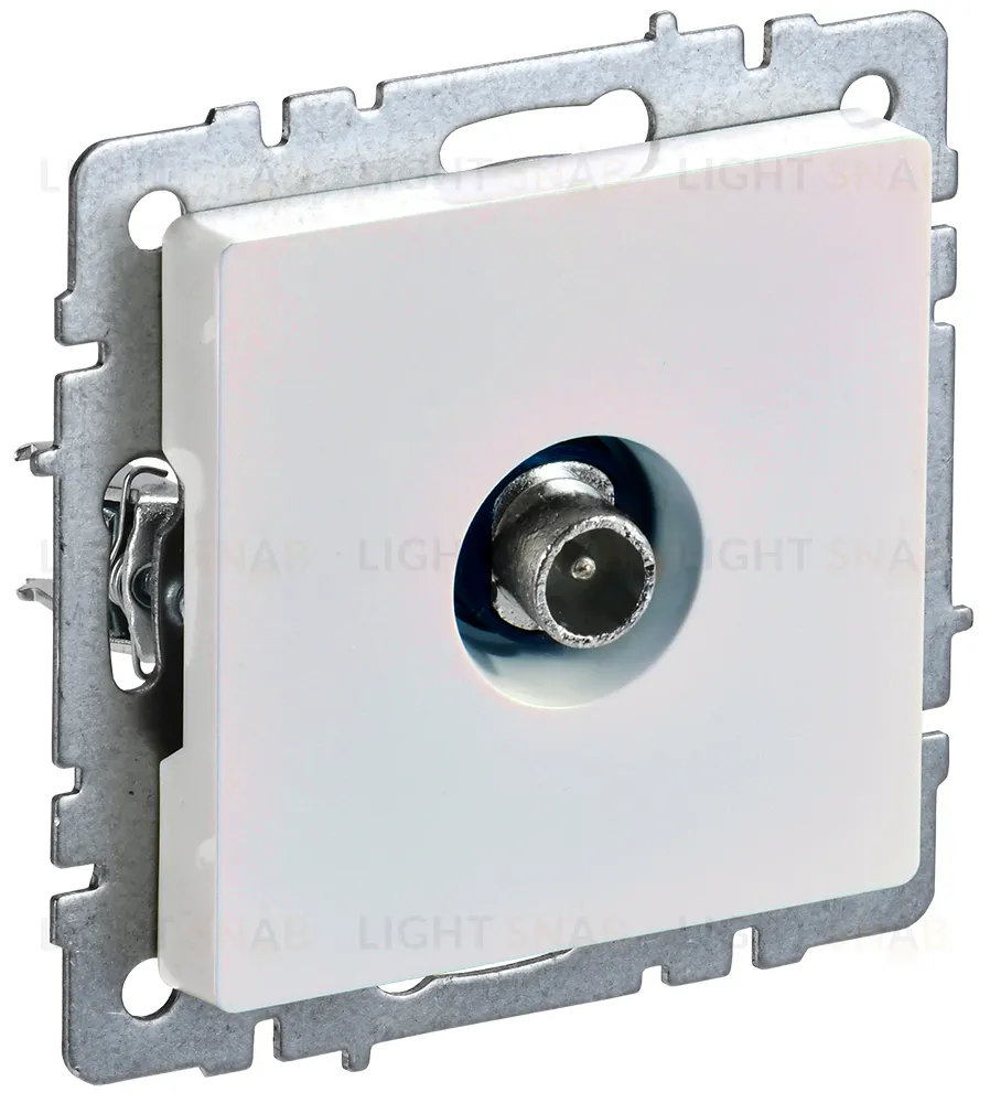 Розетка TV проходная IEK Brite, жемчужный BR-A10-P-K36 BR-A10-P-K36