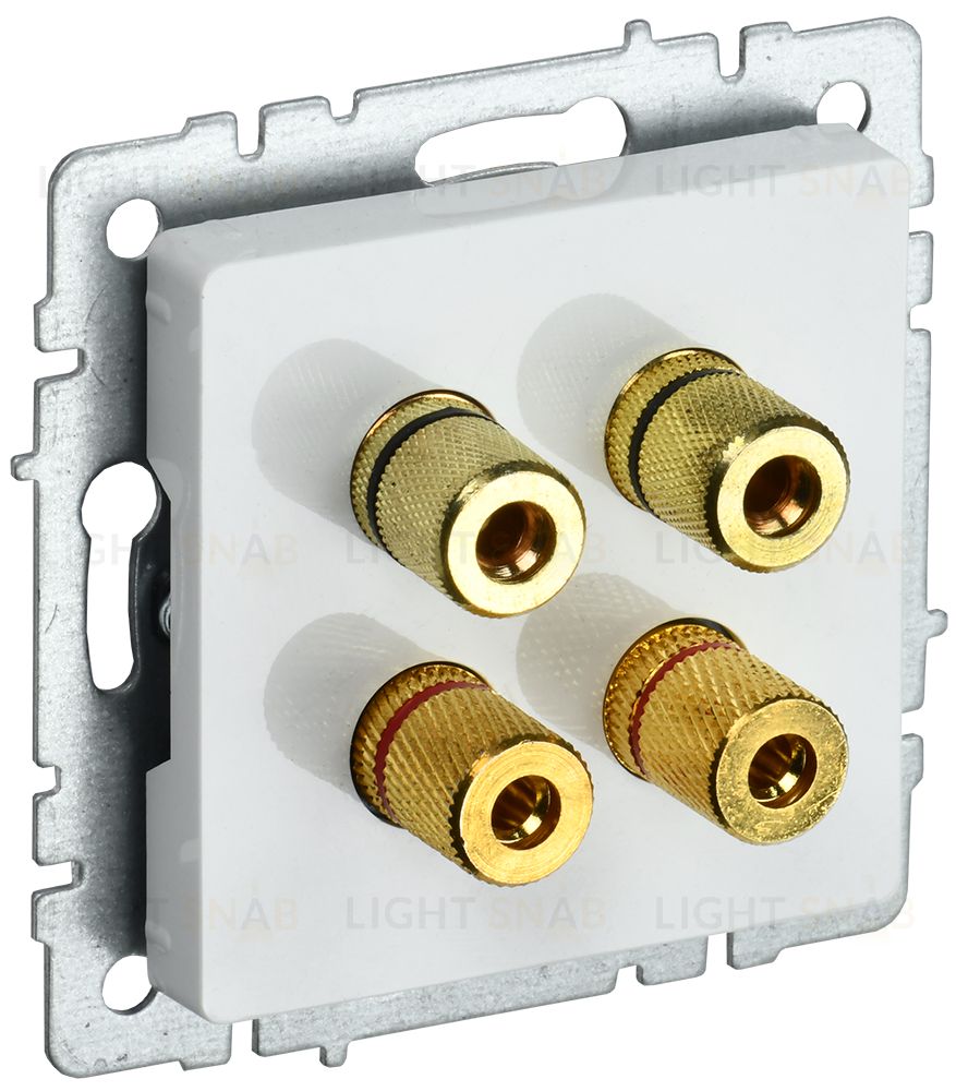 Акустическая розетка IEK Brite, белый BR-S40-K01 BR-S40-K01