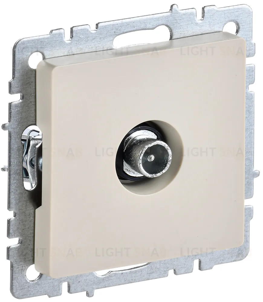 Розетка TV проходная IEK Brite, бежевый BR-A10-P-K10 BR-A10-P-K10