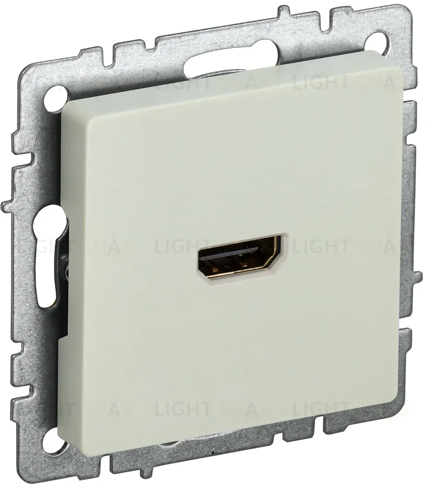 HDMI розетка одинарная тип А IEK Brite, бежевый BR-H10-K10 BR-H10-K10