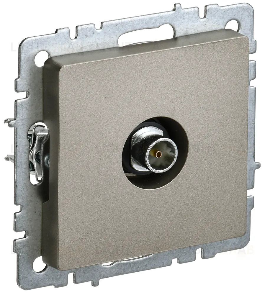 Розетка TV оконечная IEK Brite, шампань BR-A10-O-K37 BR-A10-O-K37