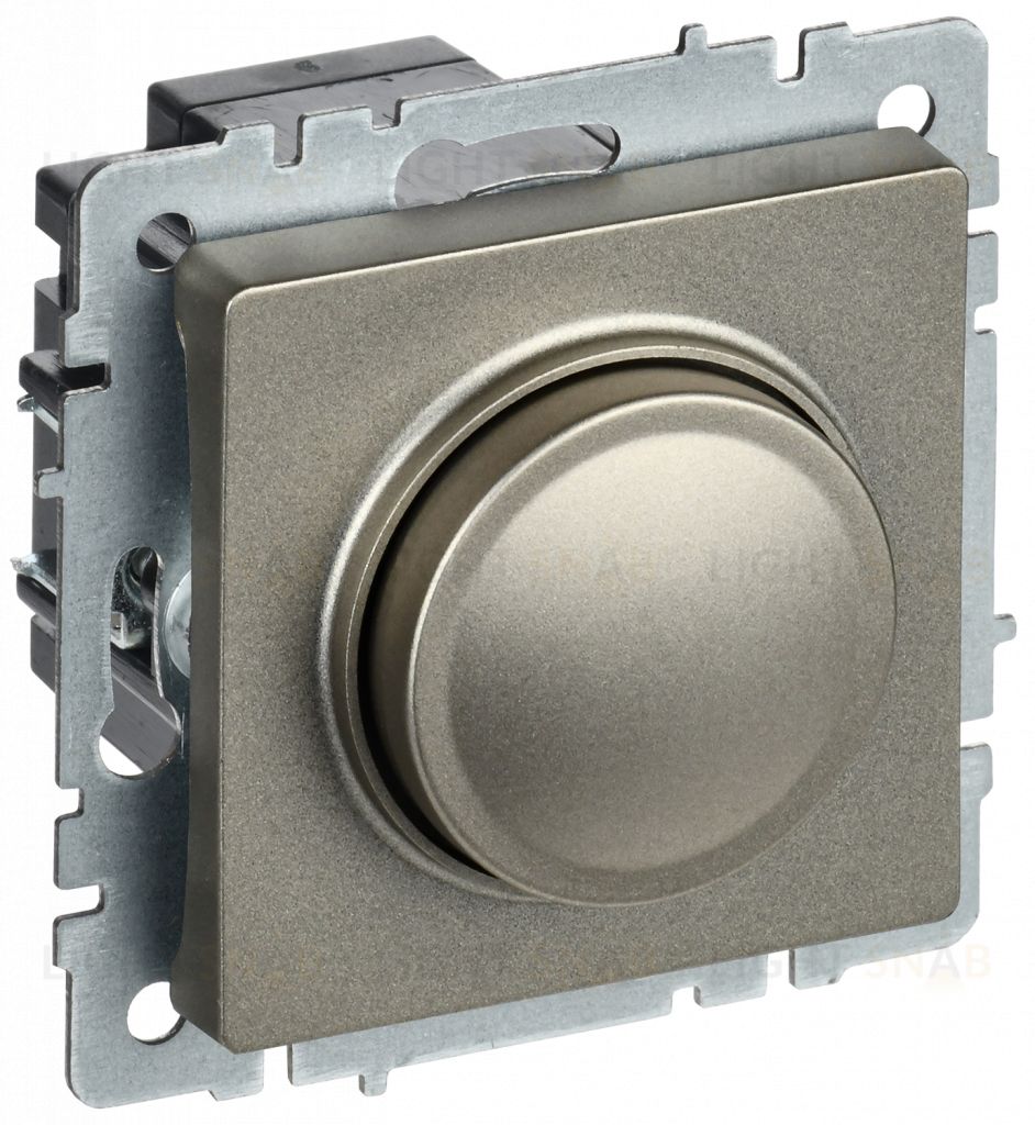 Светорегулятор поворотно-нажимной 600Вт IEK Brite шампань BR-D20-0600-K37 BR-D20-0600-K37
