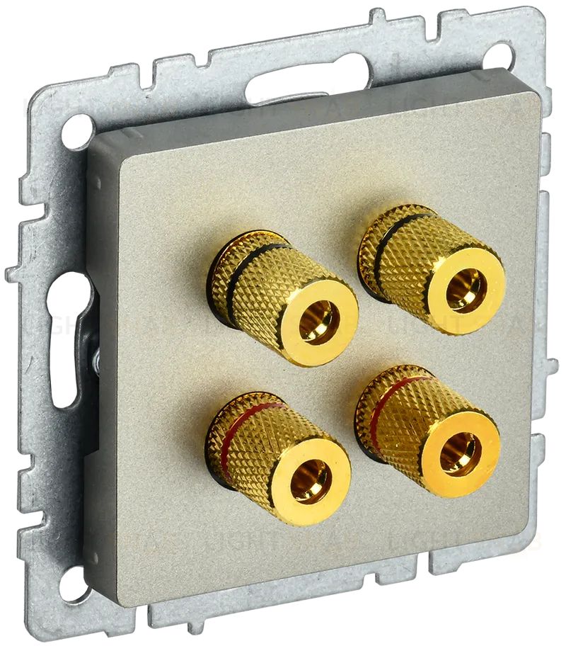 Акустическая розетка IEK Brite, шампань BR-S40-K37 BR-S40-K37