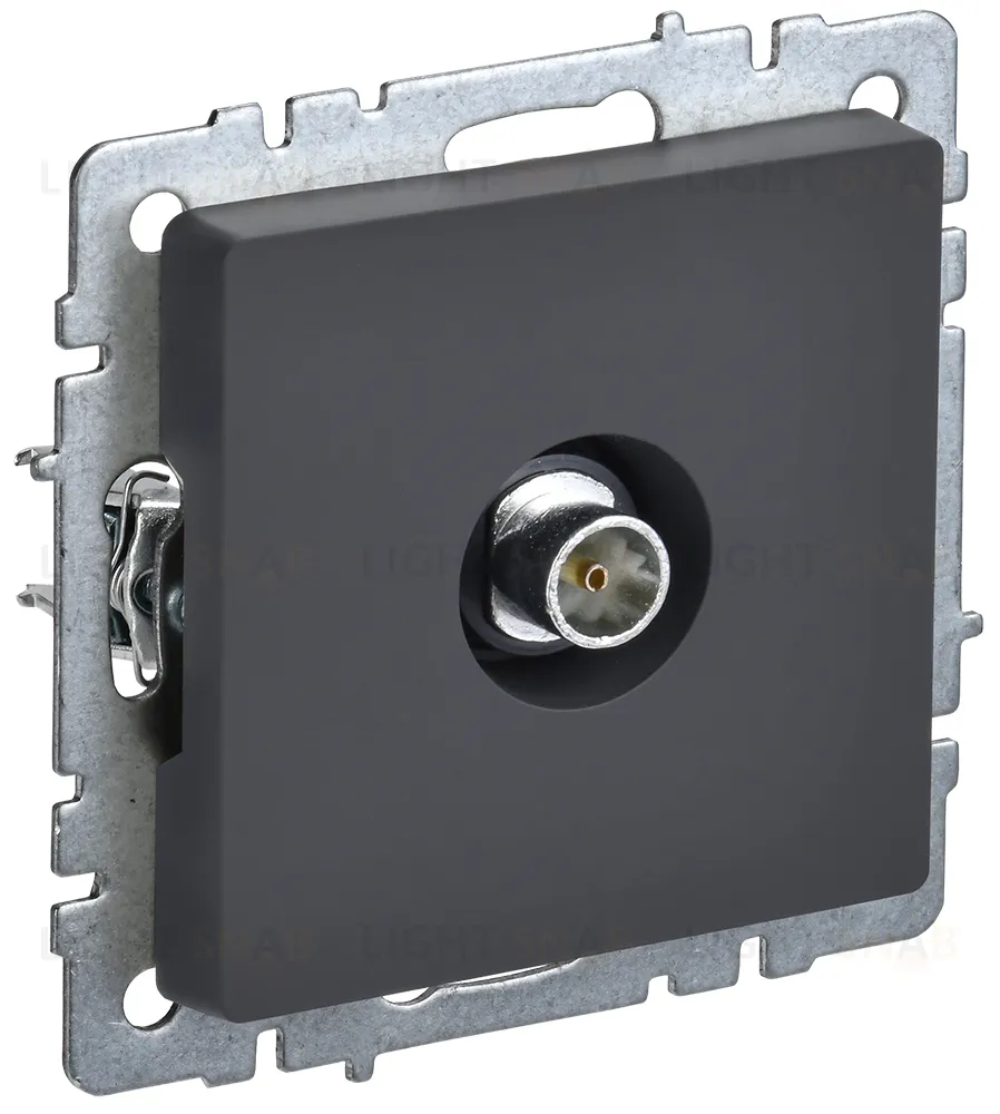 Розетка TV оконечная IEK Brite, графит BR-A10-O-K53 BR-A10-O-K53