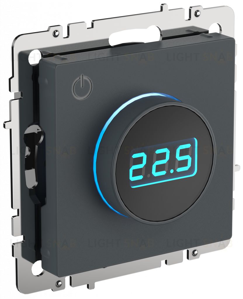 Термостат электронный с датчиком 2,4 м для теплых полов 16А, 3500Вт IEK Brite маренго BR-RT11-K35 BR-RT11-K35