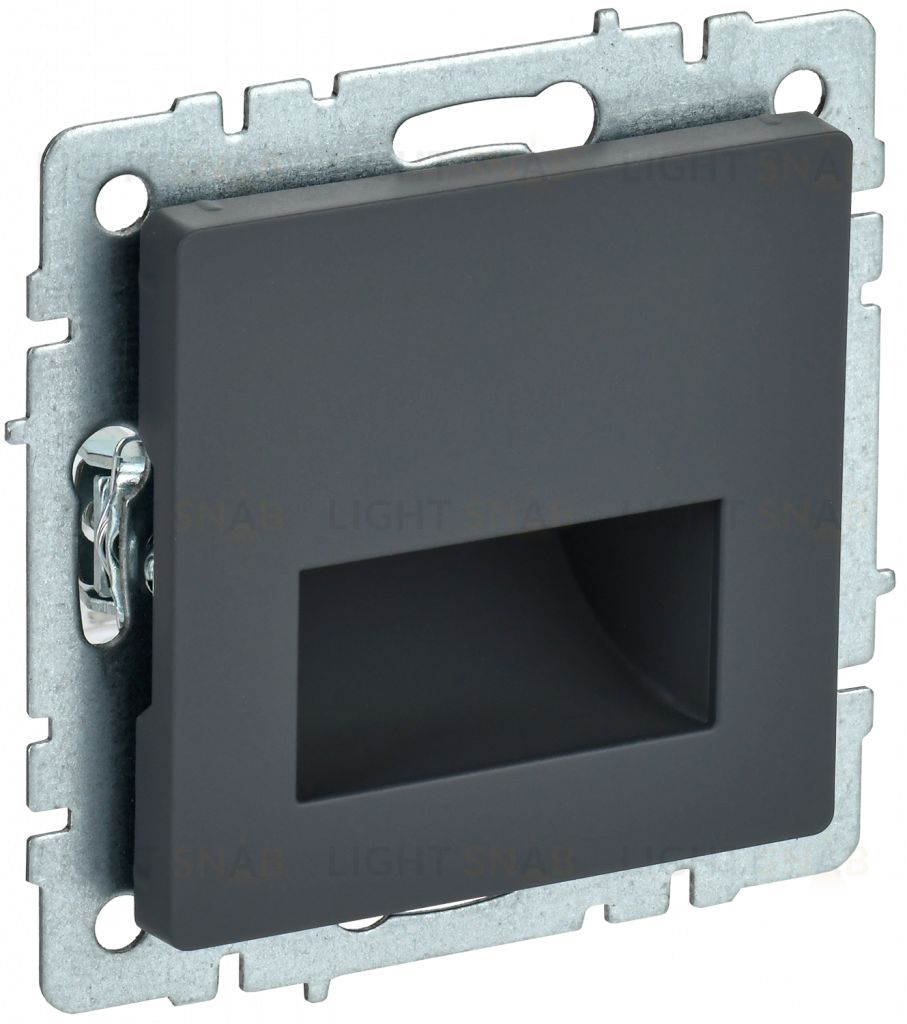 Подсветка белая LED встраиваемая 4000K IEK Brite графит BR-FL20-K53 BR-FL20-K53