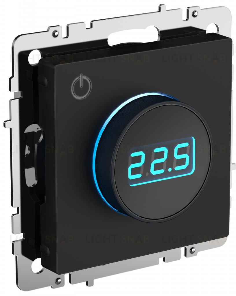 Термостат электронный с датчиком 2,4 м для теплых полов 16А, 3500Вт IEK Brite черный BR-RT11-K02 BR-RT11-K02