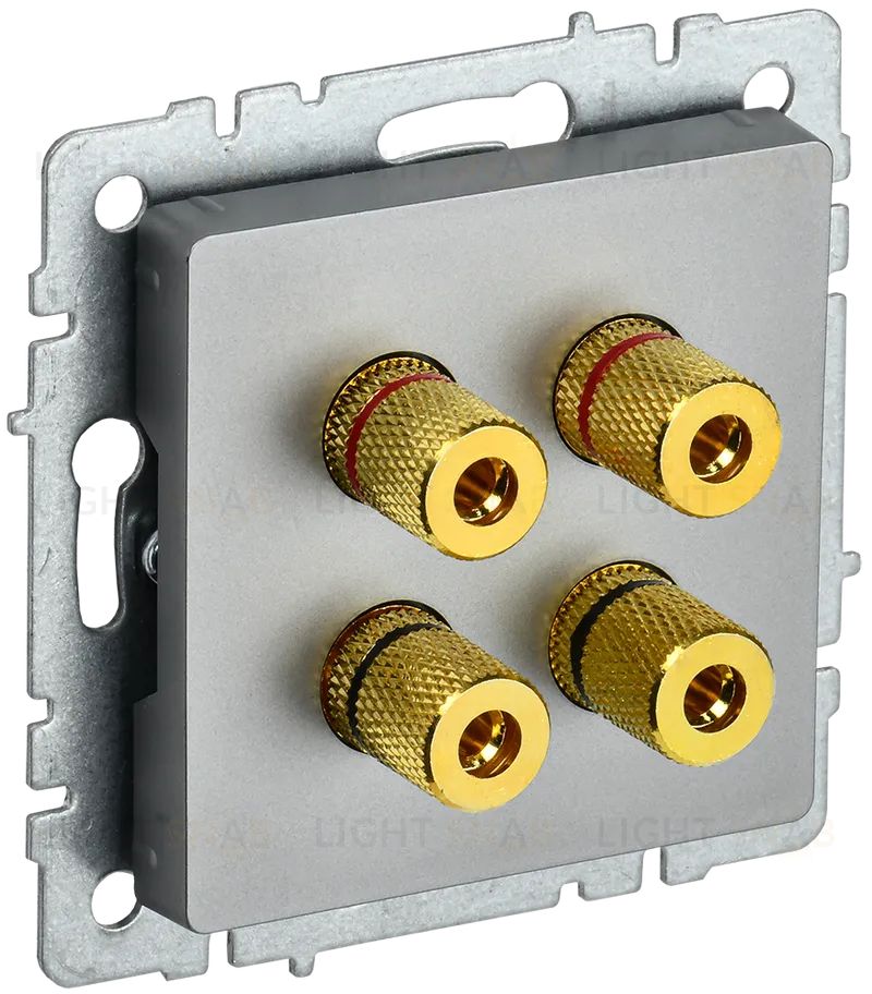 Акустическая розетка IEK Brite, сталь BR-S40-K46 BR-S40-K46