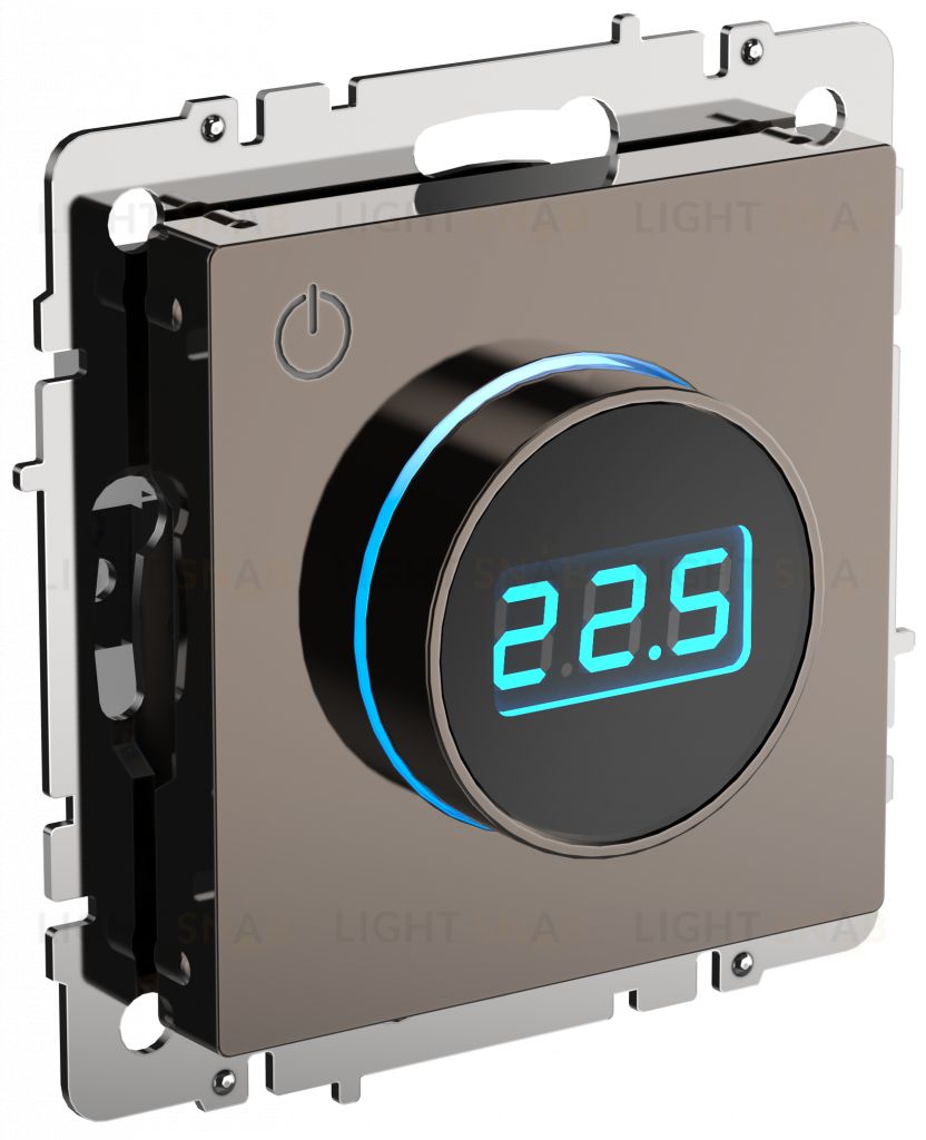 Термостат электронный с датчиком 2,4 м для теплых полов 16А, 3500Вт IEK Brite темная бронза BR-RT11-K45 BR-RT11-K45