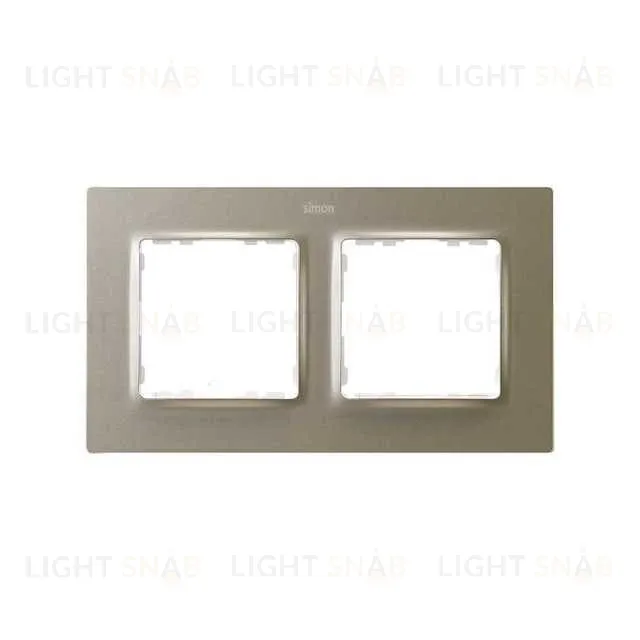 Рамка двойная Simon 82 Concept шампань матовый 8200627-094 8200627-094