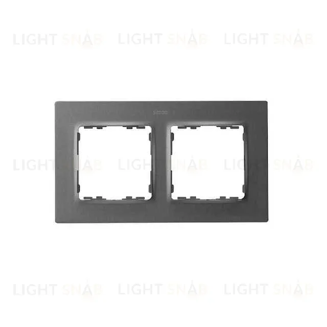 Рамка двойная Simon 82 Concept титан матовый 8200627-096 8200627-096