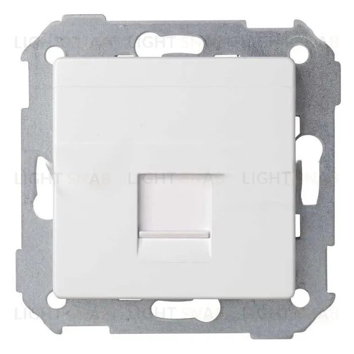 Розетка компьютерная одинарная RJ45 5cat. Simon 82 Concept, белый матовый 8200005-090 8200005-090