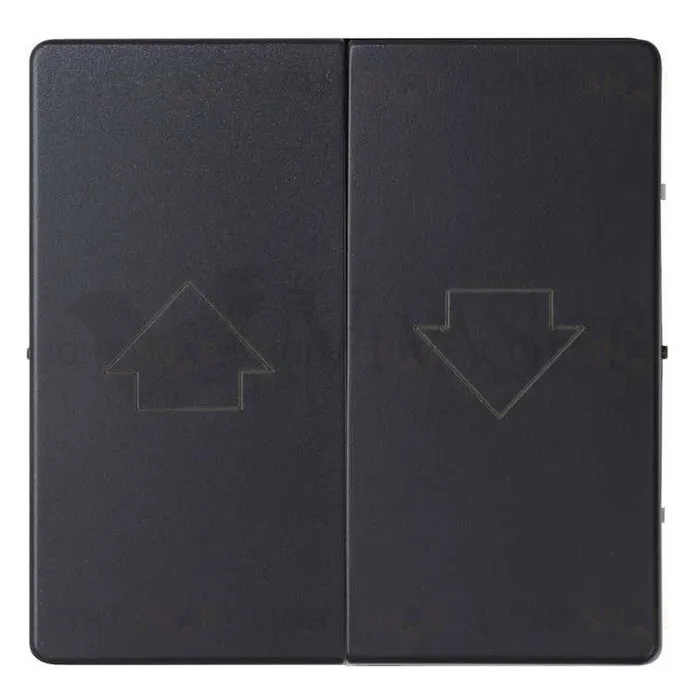 Управление жалюзи кнопочный 10А/250В, 2,5А Simon 82 Concept, черный матовый 75331-39+8200028-098 75331-39 + 8200028-098