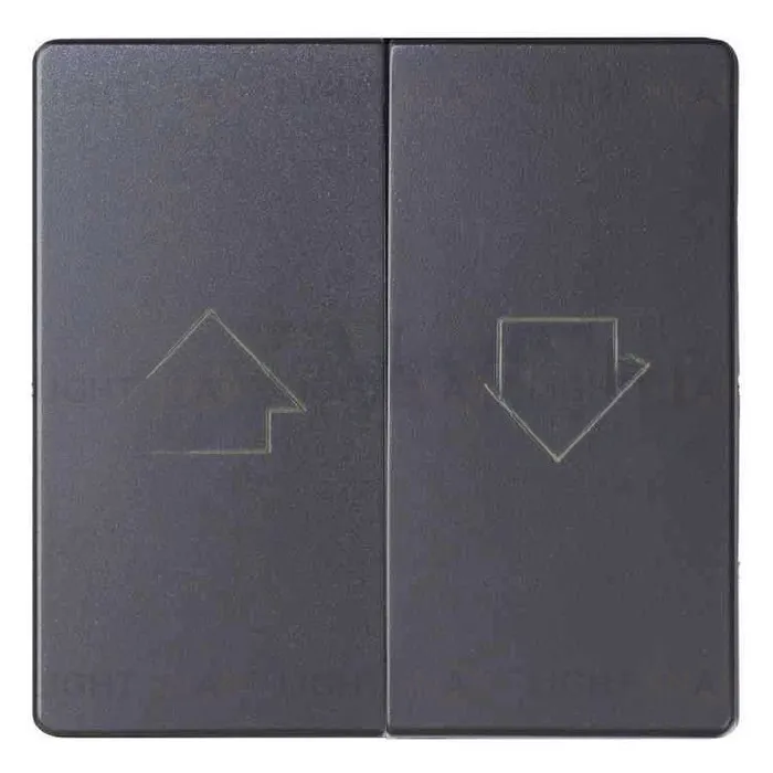 Управление жалюзи кнопочный 10А/250В, 2,5А Simon 82 Concept, титан матовый 75331-39+8200028-096 75331-39 + 8200028-096