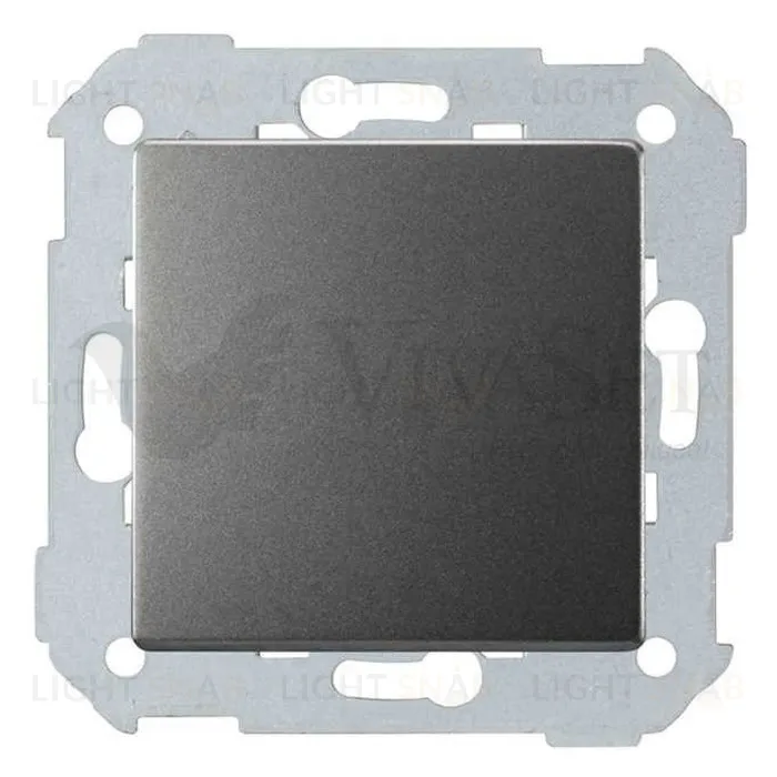 Заглушка Simon 82 Concept, титан матовый 8200800-096 8200800-096