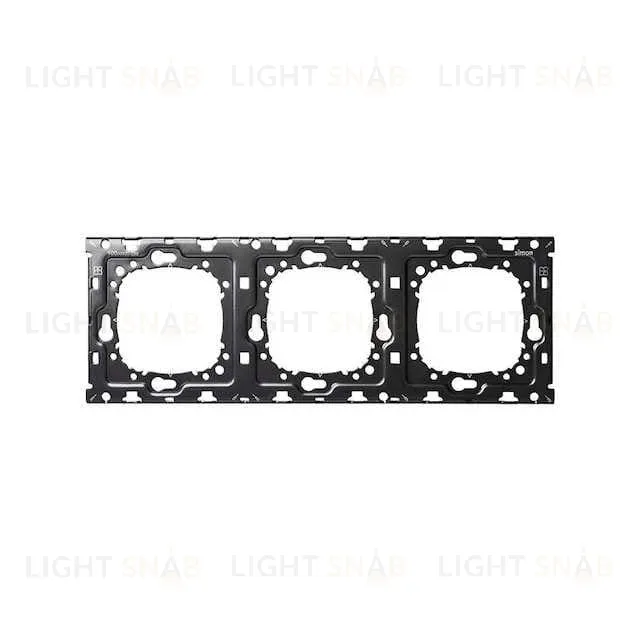 Рамка тройная (минимум) с суппортом Simon 100 белый матовый 10001630-230+10000930-039 10001630-230 + 10000930-039